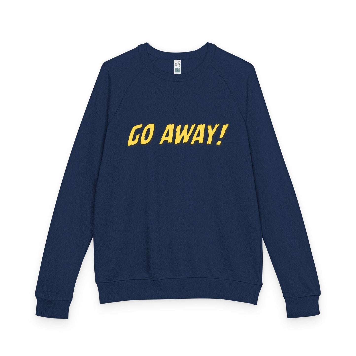 Go Away Terry Raglan Crewneck